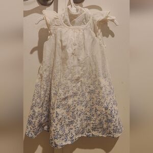 GAP Kids Casual Dress - Cream and Blue